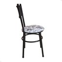 Ver imagem 4 de Conjunto 6 Cadeiras Pretas para Cozinha Viena Cor:floral Branco