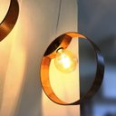 Ver imagem 2 de Lustre Pendente Cilíndrico 9x35cm 1xE27 Madeira Imbuia