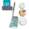 Rodo Esfregão Flat Mop + 1 Refil Melhor Limpeza - 1