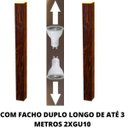 Ver imagem 3 de Arandela de Parede Madeira Interna Foco Duplo 50cm 2Gu10