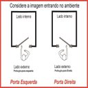 Ver imagem 2 de Porta Palheta Alumínio Branco Linha 25:Direita/ 210 x 90