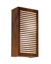 Ver imagem 1 de Arandela de Parede Interna Madeira Ripado 30x15cm 1xe27