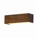 Ver imagem 1 de Arandela de Parede Interna Madeira Efeito Clean 15x40cm 2xe27