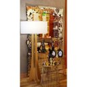 Ver imagem 2 de Luminária de Chão Abajur Coluna Clean 158cm Madeira Cappuccino