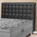 Ver imagem 2 de Cabeceira para Cama Box Queen Simbal Dama em PU