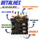 Ver imagem 5 de Barzinho Adega Parede - Bar Doce Bar - 54 x 51 Preto