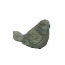 Ver imagem 1 de Escultura Decorativa Pássaro Rústico em Cimento Cinza 9cm Wb3015 Btc