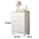 Ver imagem 6 de Berço Nacional Life 2186 com Gaveteiro Soft Branco Acetinado - Tigus