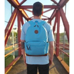 MOCHILA CASUAL ESPAÇOSA UNISSEX ESCOLAR CLIO: Azul - 4