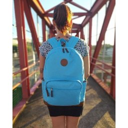 MOCHILA CASUAL ESPAÇOSA UNISSEX ESCOLAR CLIO: Azul - 2