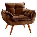 Ver imagem 1 de Poltrona Opala Decoração Quarto Amamentação Clínica Salão Recepção Sala Estar Marrom