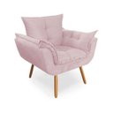 Ver imagem 2 de Kit Poltrona Opala com Puff Veneza Decoração Quarto Amamentação Escritório Clínica Recepção Suede Ro