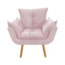 Ver imagem 3 de Kit Poltrona Opala com Puff Veneza Decoração Quarto Amamentação Escritório Clínica Recepção Suede Ro