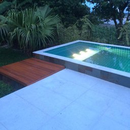 Piso Atérmico Para Piscina ou Sauna  50x50x1,5cm Bahamas Fendi - Areia de Quartzo Ind. Cimentícia - 4