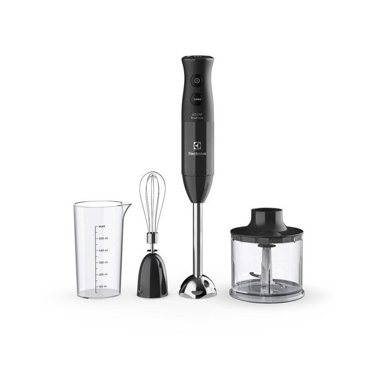 Mixer 3 em 1 127v 600w com Haste de Aço Inox Preto Electrolux Eib20
