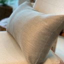 Ver imagem 4 de Almofada em Linho Tramado Cinza Retangular:Completa