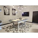 Ver imagem 3 de Mesa de Sinuca/bilhar com Tampo de Jantar Cor Nude - 2,34 X 1,34 - Bordo