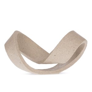 Escultura Decorativa Abstrata em Polirresina Bege - Mart