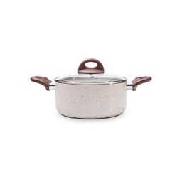 Caçarola Antiaderente Indução com Tampa 20 Cm Vanilla Ceramic Life Granada Brinox 4774/331 - 1