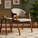 Ver imagem 2 de Cadeira Sala de Jantar Premium com Braço Madeira Maciça Movellu Home