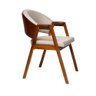 Cadeira Sala de Jantar Premium com Braço Madeira Maciça Movellu Home - 1