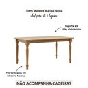 Ver imagem 3 de Mesa de Jantar 160cm 8979fn Rubi Madeira Maciça Freijó Finestra