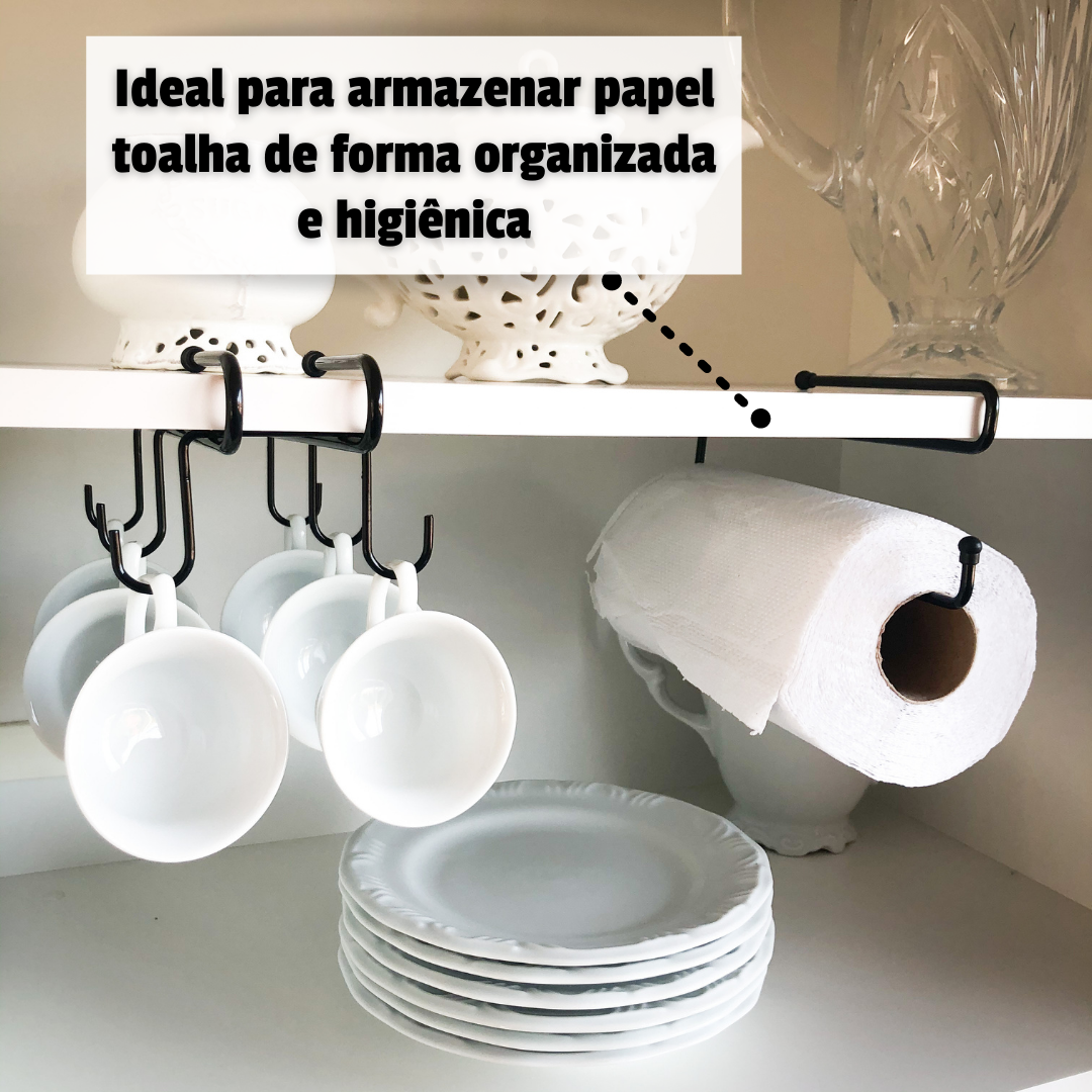 Organizador Suporte Cozinha Armário Prateleira Kit 3 Peças - 4