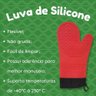 Par Luvas Térmica De Silicone Forno Churrasco Forrada Longa Art House Luva Térmica, Luva Silicone, L - 2