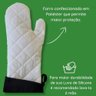 Par Luvas Térmica De Silicone Forno Churrasco Forrada Longa Art House Luva Térmica, Luva Silicone, L - 4