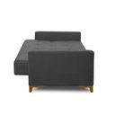 Ver imagem 6 de Sofá Cama 3 Lugares 2,00m Agnes Suede Cinza Adonai Estofados