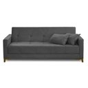Ver imagem 5 de Sofá Cama 3 Lugares 2,00m Agnes Suede Cinza Adonai Estofados