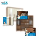 Ver imagem 5 de Guarda Roupa Casal 8 Portas 4 Gavetas Master New com Espelho e Pés Jatobá Areia Acetinado - Santos a