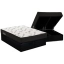 Ver imagem 7 de Cama Box Baú King: Colchão Espuma D45 Ortobom Light Saúde + Base Crc Suede Black(193x203)