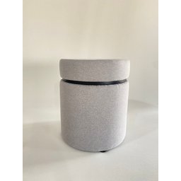 KIT 02 PUFF CINZA CLARO CINTA PRETA - 2