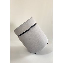 KIT 02 PUFF CINZA CLARO CINTA PRETA - 4