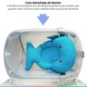 Banheira Banho Bebe Infantil Com Trocador e Suporte Dobrável Até 20kg Burigotto + Almofada de Banho  - 2