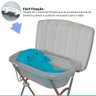 Banheira Banho Bebe Infantil Com Trocador e Suporte Dobrável Até 20kg Burigotto + Almofada de Banho  - 3