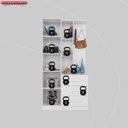 Ver imagem 7 de Armário Multiuso Cômoda com Espelho 1 Porta 3 Gavetas 3 Prateleiras e Nichos Brisa Demóbile