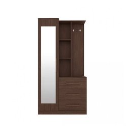 Armário Multiuso Cômoda com Espelho 1 Porta 3 Gavetas 3 Prateleiras e Nichos Brisa Demóbile - 4 Armário Multiuso Cômoda com Espelho 1 Porta 3 Gavetas 3 Prateleiras e Nichos Brisa Demóbile - 4