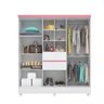 Guarda-Roupa Casal com Espelho 7 Portas 2 Gavetas Demóbile - 6
