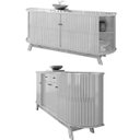 Ver imagem 6 de Buffet Aparador 4 Portas e 2 Gavetas 100% Mdp Mônica Cinamomo/off White