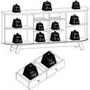 Ver imagem 4 de Buffet Aparador 4 Portas e 2 Gavetas 100% Mdp Mônica Cinamomo/off White