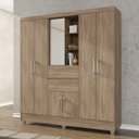Ver imagem 1 de Guarda-Roupa Casal com Espelho 7 Portas 2 Gavetas Demóbile