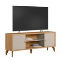 Ver imagem 1 de Rack para TV Porto 160cm Jequitibá Off White Fosco para Sala