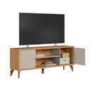 Ver imagem 5 de Rack para TV Porto 160cm Jequitibá Off White Fosco para Sala