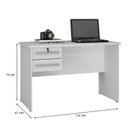 Ver imagem 3 de Mesa para Computador Byte Branco - Valdemóveis