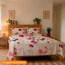 Ver imagem 2 de Jogo de Cama de Casal 150 Fios Duplo 4 Peças Floral Elara Camesa