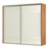 Guarda Roupa 100% Mdf Casal 2,67m com 2 Portas de Correr Tw603 Dalla Costa-freijó/off White - 2