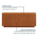 Ver imagem 5 de Buffet Luminus 4 Portas com LED 184 cm Naturalle - Mavaular