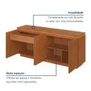 Ver imagem 4 de Buffet Luminus 4 Portas com LED 184 cm Naturalle - Mavaular